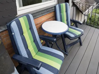 Ein Balkon oder eine Terrasse in der Unterkunft Gästezimmer Strauß