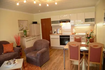 Küche/Küchenzeile in der Unterkunft Ferienwohnung Haus Kotthoff