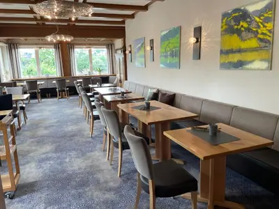 Ein Sitzbereich in der Unterkunft Weingutshotel Piesporter Goldtröpfchen