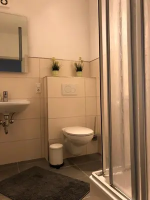 Ein Badezimmer in der Unterkunft Ferienwohnung1 Daun