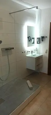 Ein Badezimmer in der Unterkunft Ferienwohnung Nesa