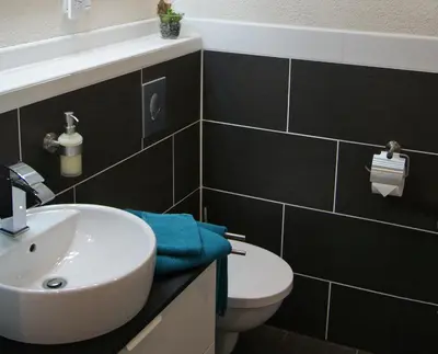 Ein Badezimmer in der Unterkunft Ferienwohnung Seestern