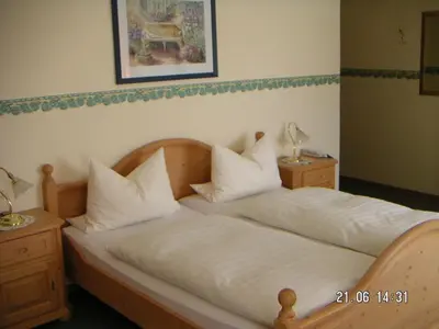 Ein Bett oder Betten in einem Zimmer der Unterkunft Hotel-Restaurant 