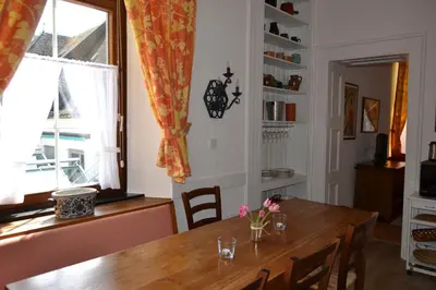 Ein Sitzbereich in der Unterkunft Ferienwohnungen am Stadtpalais - Bernkastel