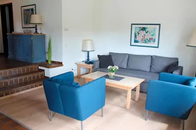 Ein Sitzbereich in der Unterkunft Landhaus Seeblick