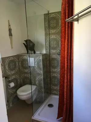 Ein Badezimmer in der Unterkunft Gaestehaus Klaus