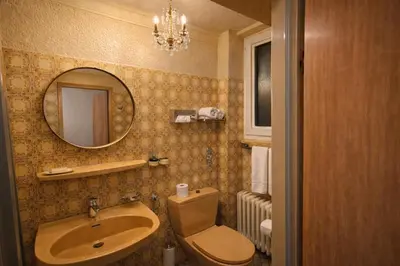 Ein Badezimmer in der Unterkunft Hotel Café Post