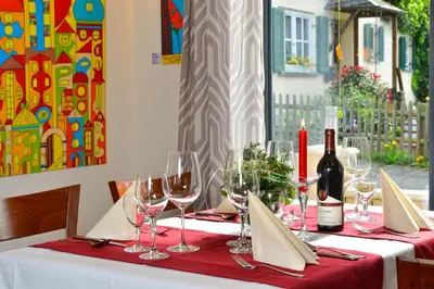 Getränke in der Unterkunft Hotel Zum Mühlental