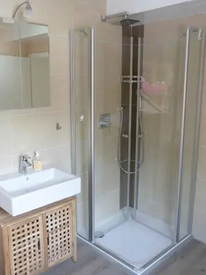 Ein Badezimmer in der Unterkunft Ferienwohnung Moselblick