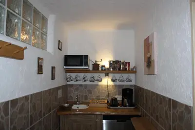 Küche/Küchenzeile in der Unterkunft Haus Mühlenruh