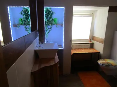 Ein Badezimmer in der Unterkunft Ferienhaus 