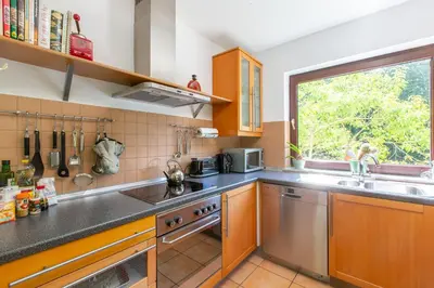 Küche/Küchenzeile in der Unterkunft Ferienhaus Mausberg
