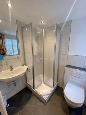 Ein Badezimmer in der Unterkunft Hotel Gute Quelle