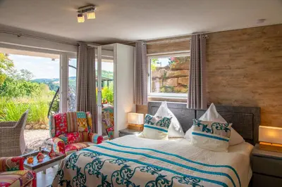 Ein Bett oder Betten in einem Zimmer der Unterkunft Maarberg Resort