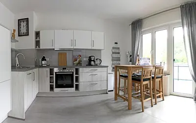 Küche/Küchenzeile in der Unterkunft Haus Josef Klotten