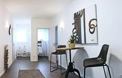 Ein Sitzbereich in der Unterkunft Haus Josef Klotten