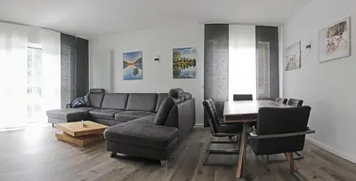 Ein Sitzbereich in der Unterkunft Haus Josef Klotten