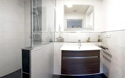 Ein Badezimmer in der Unterkunft Haus Josef Klotten Wohnung 2
