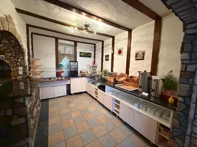 Küche/Küchenzeile in der Unterkunft Hotel Rhein-Mosel-View
