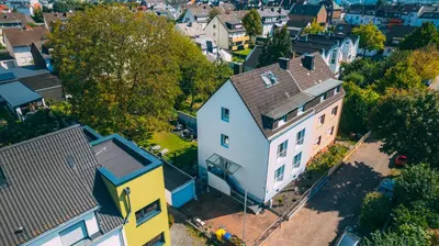 Das Gebäude in dem sich die Ferienwohnung befindet