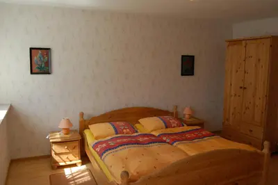 Ein Bett oder Betten in einem Zimmer der Unterkunft Weingut Klein-Götz