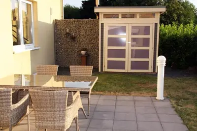 Ein Patio oder anderer Außenbereich in der Unterkunft Villa Feyen in Trier
