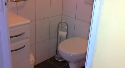 Ein Badezimmer in der Unterkunft Gästehaus zum Moseltal