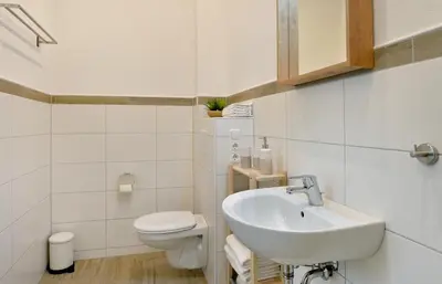 Ein Badezimmer in der Unterkunft Moselhof Ferienwohnungen