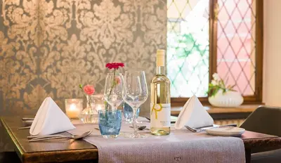 Getränke in der Unterkunft Boutiquehotel Kloster Pfalzel
