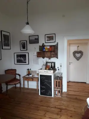 Küche/Küchenzeile in der Unterkunft Altes Weingut Weinhaus Rebstock