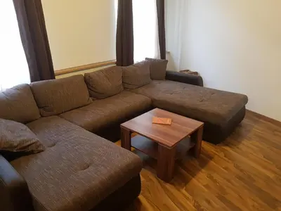 Ein Sitzbereich in der Unterkunft Ferienwohnung Liebeskummer