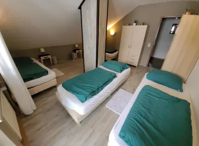 Ein Bett oder Betten in einem Zimmer der Unterkunft Familiehuis Dolve