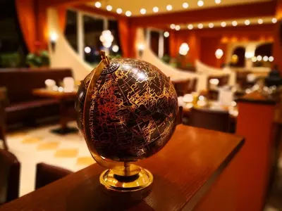 Ein Sitzbereich in der Unterkunft Hotel Imota