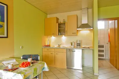 Küche/Küchenzeile in der Unterkunft Ferienwohnung Nisius
