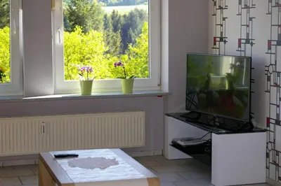 Ein Garten an der Unterkunft Ferienwohnung Nisius