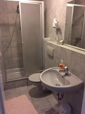 Ein Badezimmer in der Unterkunft Hotel Restaurant Germania