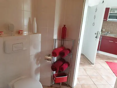 Ein Badezimmer in der Unterkunft Marumparkblick 2 modern