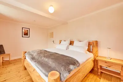 Ein Bett oder Betten in einem Zimmer der Unterkunft Ferienhaus Casa Maria