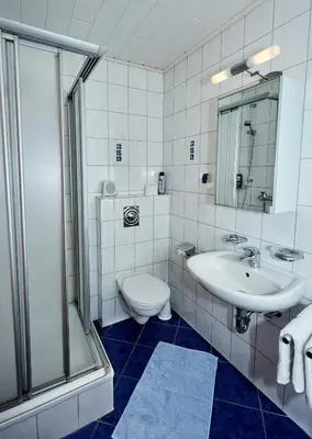Ein Badezimmer in der Unterkunft Ferienwohnung Leitges
