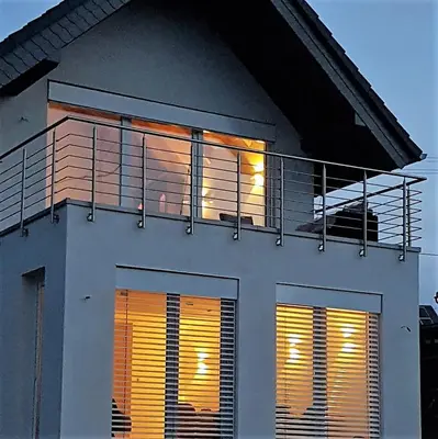 Ein Balkon oder eine Terrasse in der Unterkunft Ferienhaus May