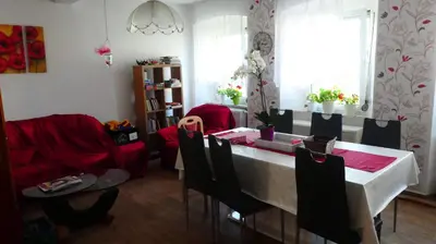 Ein Sitzbereich in der Unterkunft FerienHaus Elim