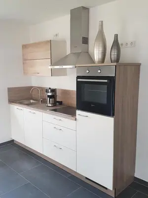 Küche/Küchenzeile in der Unterkunft Ferienwohnung Moritz