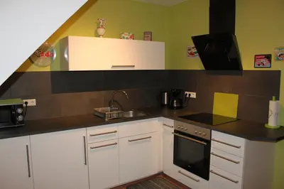 Küche/Küchenzeile in der Unterkunft Ferienwohnung Bell im Brohltal