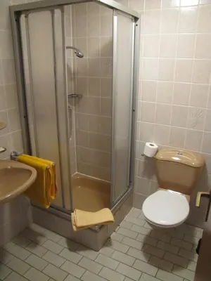 Ein Badezimmer in der Unterkunft 
