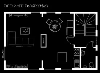 Grundriss der Unterkunft Eifelsuite
