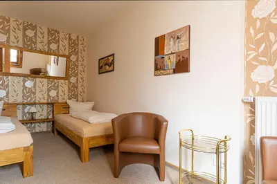 Ein Bett oder Betten in einem Zimmer der Unterkunft FW Rheinblick