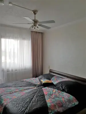 Ein Bett oder Betten in einem Zimmer der Unterkunft 60 qm mit Aussicht in Konz