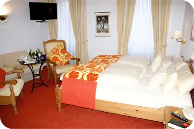 Ein Bett oder Betten in einem Zimmer der Unterkunft Haus Berlin