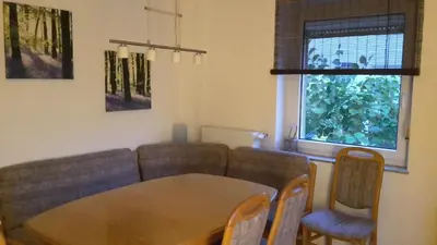 Ein Sitzbereich in der Unterkunft Haus Zwanzig