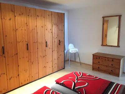 Ein Bett oder Betten in einem Zimmer der Unterkunft Ferienwohnung Mimi Souterrainwohnung